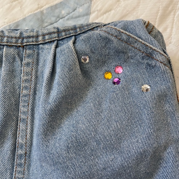 Vintage denim toddler overall shorts - Picture 7 of 8